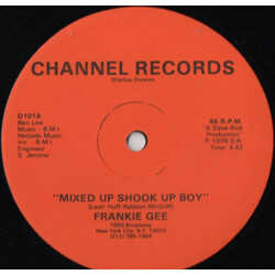Frankie Gee Mixed Up Shook Up Boy / Spirits Of The Party USED VINYL 12INCH 45 RPM