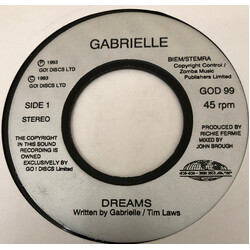 Gabrielle Dreams USED VINYL 7INCH 45 RPM SINGLE JUKEBOX