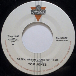 Tom Jones Green, Green Grass Of Home / Detroit City USED VINYL 7INCH 45 RPM