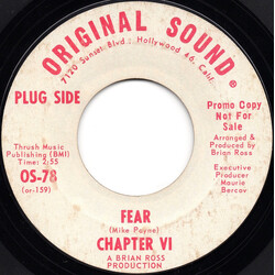 Chapter VI (2) Fear / Oracle USED VINYL 7INCH 45 RPM SINGLE PROMO STYRENE