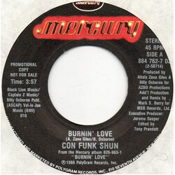 Con Funk Shun Burnin' Love USED VINYL 7INCH 45 RPM PROMO