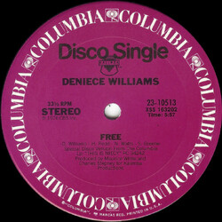 Deniece Williams Free / It's Important To Me USED VINYL 12INCH 33 S RPM