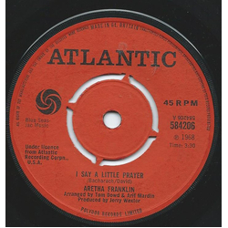 Aretha Franklin I Say A Little Prayer Vinyl 7" USED