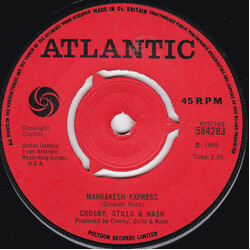 Crosby, Stills & Nash Marrakesh Express USED VINYL 7INCH 45 RPM SINGLE