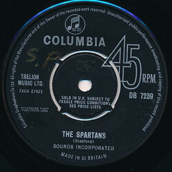 Sounds Incorporated The Spartans USED VINYL 7INCH SINGLE 45 RPM