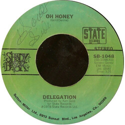 Delegation Oh Honey / Let Me Take You To The Sun USED VINYL 7INCH 45 RPM SINGLE STYRENE STEREO