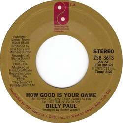 Billy Paul How Good Is Your Game / I Think I'll Stay Home Today USED VINYL 7INCH SINGLE 45 RPM