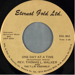 Rev. Thomas L. Walker / The T.L.W. Ensemble One Day At A Time USED VINYL 7INCH 45 RPM