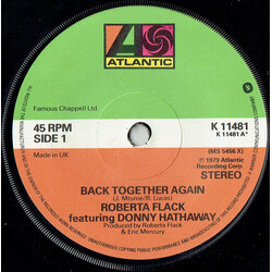 Roberta Flack / Donny Hathaway Back Together Again USED VINYL 7INCH 45 RPM SINGLE STEREO