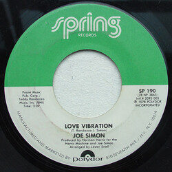 Joe Simon Love Vibration USED VINYL 7INCH SINGLE