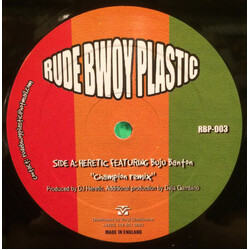 Heretic / Buju Banton Champion Remix USED VINYL 12INCH SINGLE SIDED 45 RPM