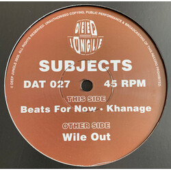 Subjects (5) Wile Out / Beats For Now / Khanage USED VINYL 12INCH 33 S RPM 45 RPM