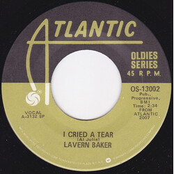 LaVern Baker I Cried A Tear / Saved USED VINYL 7INCH 45 RPM SINGLE REISSUE