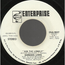 Barbara Lewis Ask The Lonely USED VINYL 7INCH 45 RPM SINGLE PROMO STEREO MONO