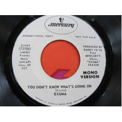 Exuma You Don't Know What's Going On USED VINYL 7INCH 45 RPM PROMO STYRENE
