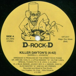 D-Rock-D Killer Dayton's USED VINYL 12INCH 33 S RPM STEREO