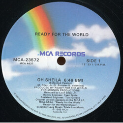 Ready For The World Oh Sheila USED VINYL 12INCH 33 S RPM