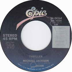 Michael Jackson Thriller USED VINYL 7INCH 45 RPM SINGLE STYRENE STEREO