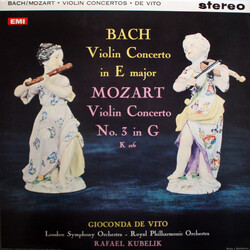 Rafael Kubelik / Johann Sebastian Bach / Wolfgang Amadeus Mozart / Gioconda De Vito / The London Symphony Orchestra Violin Concertos Vinyl LP USED