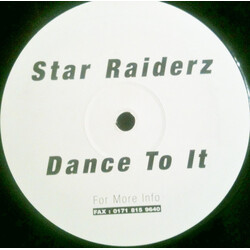 Star Raiderz Dance To It USED VINYL 12INCH SINGLE SIDED