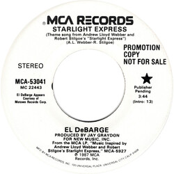 El DeBarge Starlight Express USED VINYL 7INCH 45 RPM SINGLE PROMO
