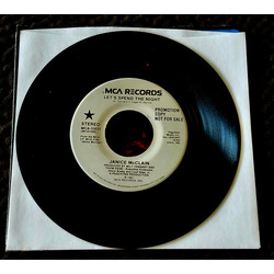 Janice McClain Let's Spend The Night USED VINYL 7INCH 45 RPM PROMO STEREO