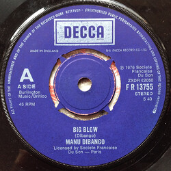 Manu Dibango Big Blow USED VINYL 7INCH 45 RPM STEREO