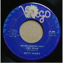 Betty Harris / Joe Henderson (2) Cry To Me / Snap Your Fingers USED VINYL 7INCH 45 RPM REISSUE