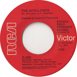 The Nite-Liters K-Jee / Afro-Strut USED VINYL 7INCH 45 RPM SINGLE STEREO