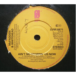 McFadden & Whitehead Ain't No Stoppin' Us Now USED VINYL 7INCH 45 RPM SINGLE