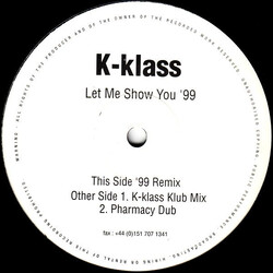 K-Klass Let Me Show You '99 USED VINYL 12INCH 33 S RPM