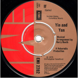 Yin And Yan If USED VINYL 7INCH 45 RPM