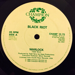 Black Riot Warlock / A Day In The Life USED VINYL 12INCH 45 RPM