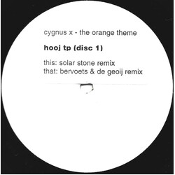 Cygnus X The Orange Theme (Disc 1) USED VINYL 12INCH 45 RPM TEST PRESSING WHITE LABEL