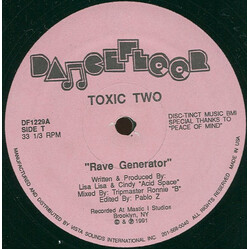 Toxic Two Rave Generator / Acid Flash USED VINYL 12INCH 33 S RPM