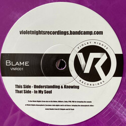 Blame Understanding & Knowing / In My Soul USED VINYL 12INCH 45 RPM