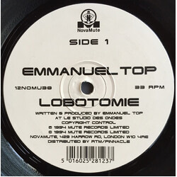 Emmanuel Top Lobotomie / Pulsions USED VINYL 12INCH 33 S RPM