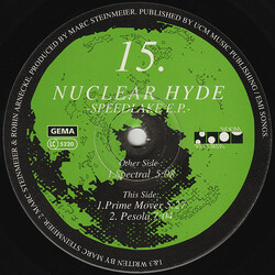 Nuclear Hyde Speedlake E.P. USED VINYL 12INCH 33 S RPM 45 RPM EP