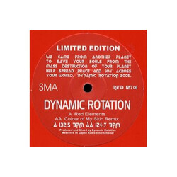 Dynamic Rotation Red Elements / Color Of My Skin (Remix) USED VINYL 12INCH 45 RPM LIMITED EDITION