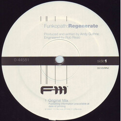Funkopath Regenerate USED VINYL 12INCH 33 S RPM