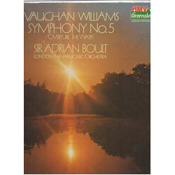 Ralph Vaughan Williams / Sir Adrian Boult / London Philharmonic Orchestra Symphony No. 5 / Overture 'The Wasps' Vinyl LP USED