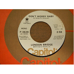 London Bridge Don't Worry Baby / The Sun Don't Shine! USED VINYL 7INCH 45 RPM SINGLE PROMO