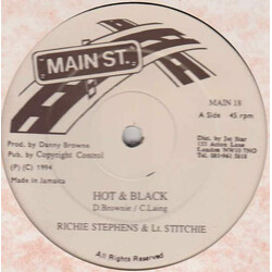 Richie Stephens / Lieutenant Stitchie / Professor Major Hot & Black / Want A Bleigh USED VINYL 12INCH 45 RPM