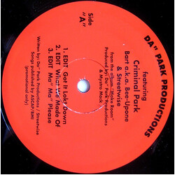 Da" Park Productions / Criminal Park Got It Lokt Down USED VINYL 12INCH 33 S RPM PROMO