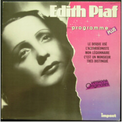 Edith Piaf Programme Plus Vinyl LP USED