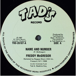 Freddie McGregor Name And Number Vinyl 12" USED