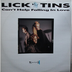 Lick The Tins Can't Help Falling In Love USED VINYL 12INCH 45 RPM