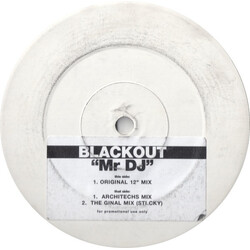 Blackout (30) Mr DJ USED VINYL 12INCH PROMO WHITE LABEL