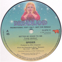Spider (12) Better Be Good To Me USED VINYL 12INCH PROMO