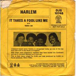 Harlem (3) It Takes A Fool Like Me USED VINYL 7INCH SINGLE PROMO